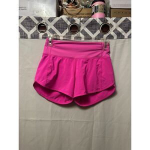 Lululemon Speed Up High-Rise Lined Short 4" in Sonic Pink Size 0 Tall